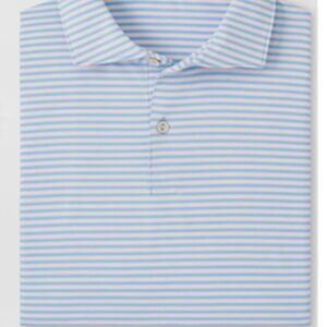 Peter Millar Sawyer Performance Jersey Polo Golf Shirt Striped XXL NWT